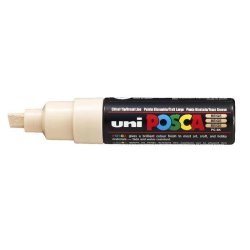 POSCA uni PC-8K marker 1 pc(s) Chisel tip Beige