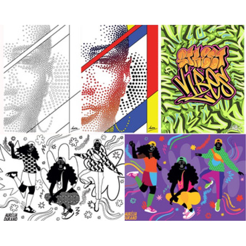 POSCA Marqueur à pigment STREET VIBES, mallette métal de 20