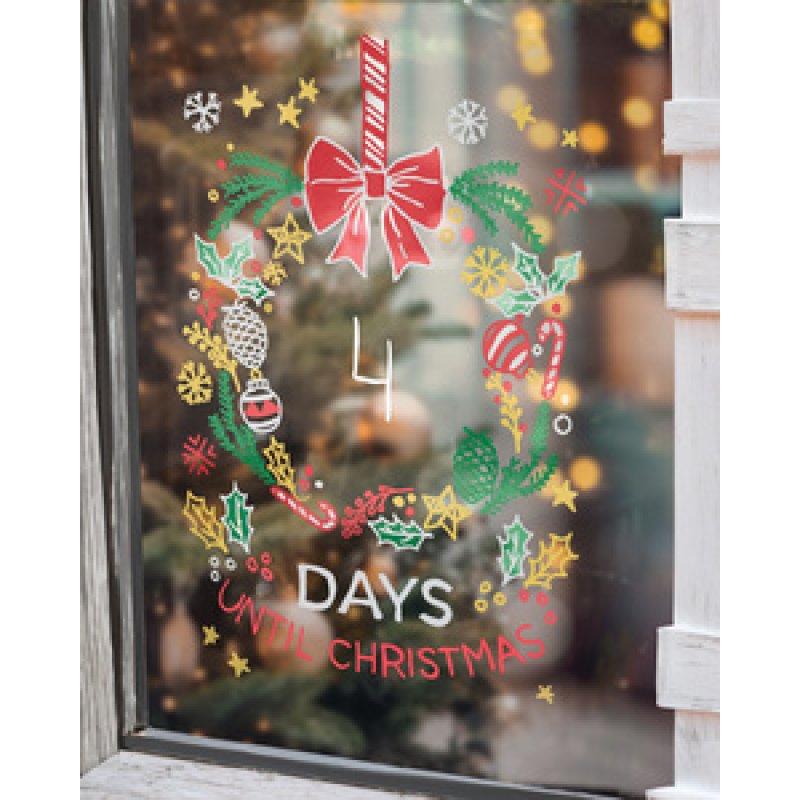 uni-ball Marqueur craie Chalk marker, coffret Noël TRADI