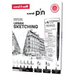 uni-ball Coffret d'initiation uni pin URBAN SKETCHING