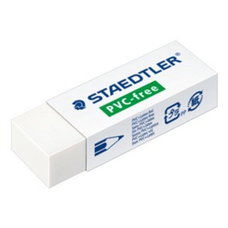 STAEDTLER Gomme B20, sans PVC, blanc