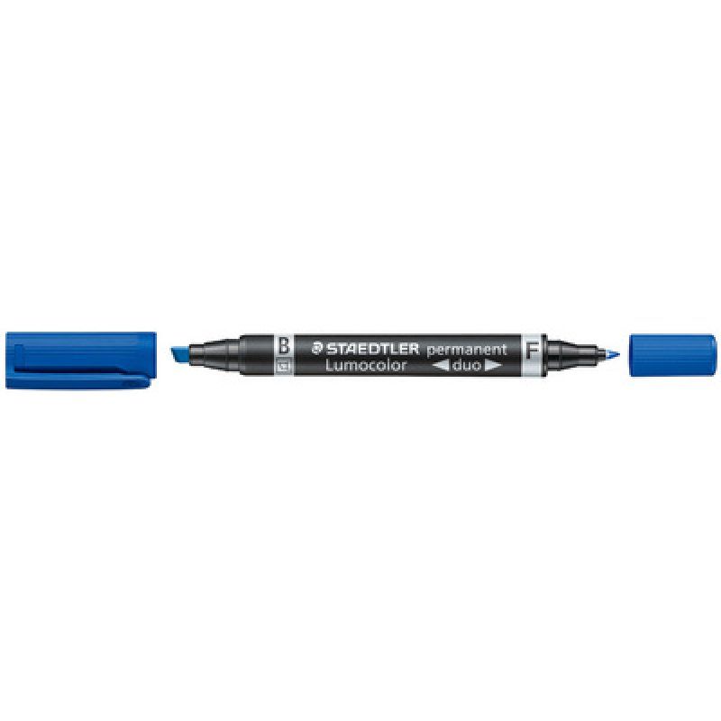 STAEDTLER Marqueur permanent 348 Lumocolor duo, bleu