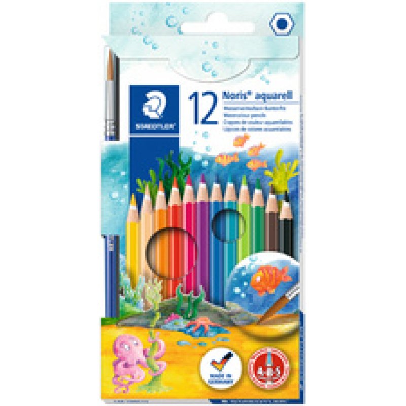 STAEDTLER Crayon aquarelle Noris, étui carton de 12