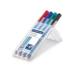 STAEDTLER Marqueur correctable 305F Lumocolor, étui de 4