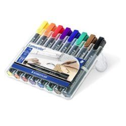 Staedtler Lumocolor permanent marker Black, Blue, Brown, Green, Orange, Red, Violet, Yellow