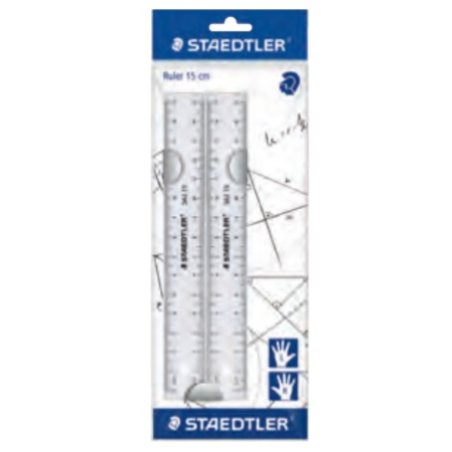 Staedtler 562 152 PB ruler 150 mm Plastic Transparent 2 pc(s)