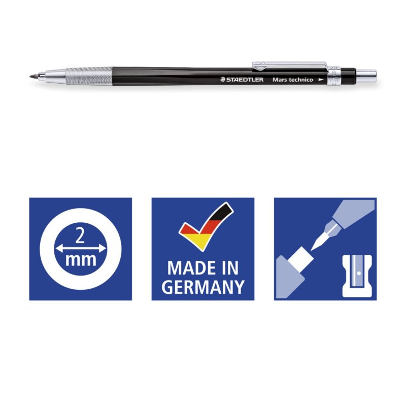 STAEDTLER Porte-mines Mars technico 780 C, noir
