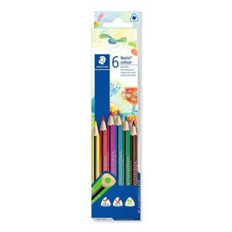 STAEDTLER Crayon de couleur Noris colour, étui carton de 6