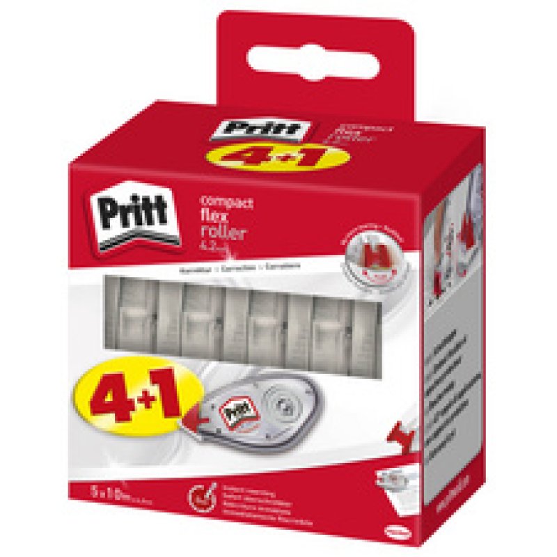 Pritt Rouleau correcteur Compact Flex, 4,2mm x 10m,promo 4 1
