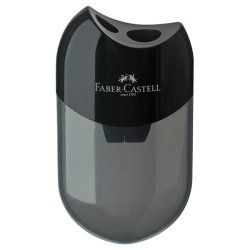 Faber-Castell 183500 pencil sharpener Manual pencil sharpener Black, Transparent