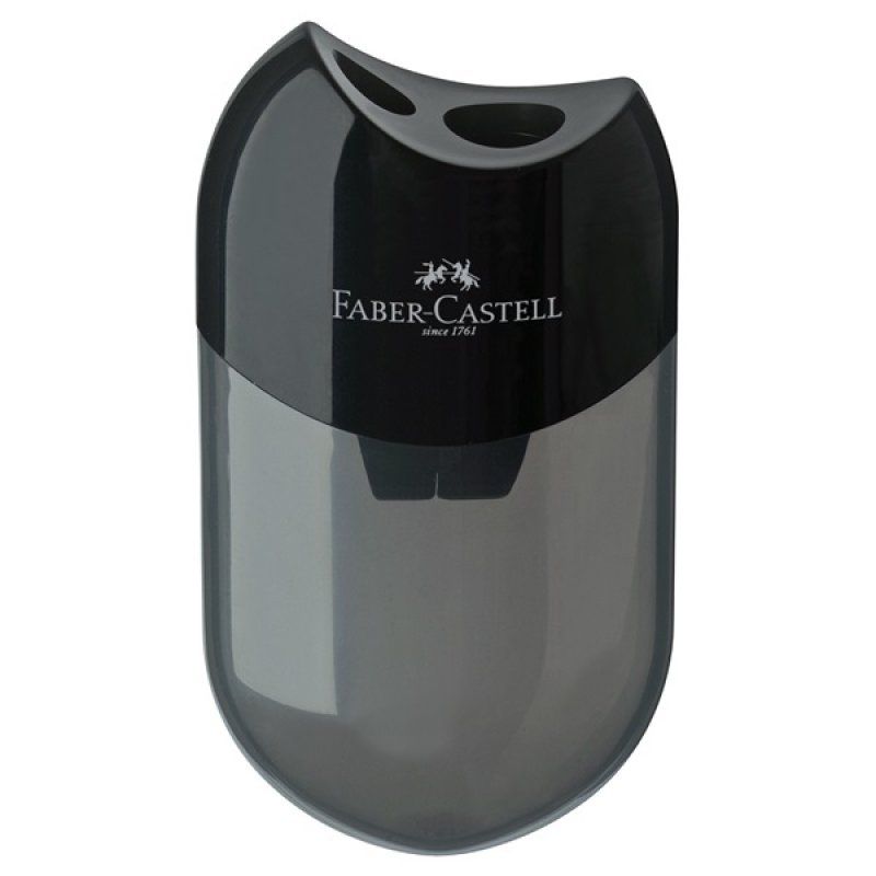 Faber-Castell 183500 pencil sharpener Manual pencil sharpener Black, Transparent