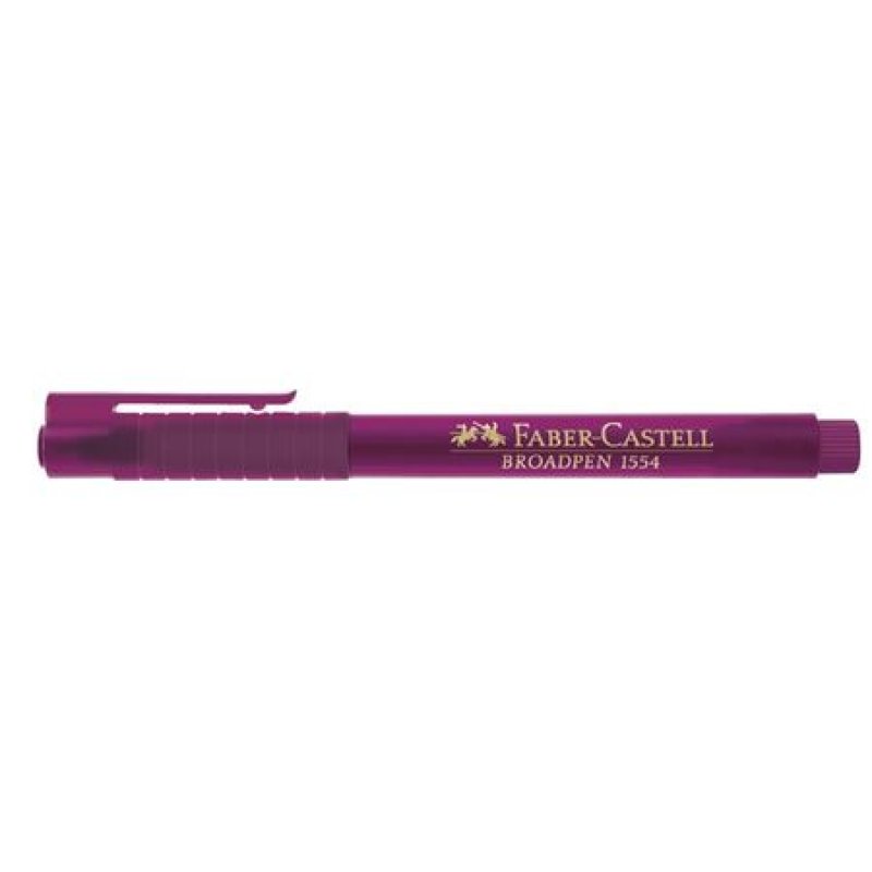 FABER-CASTELL Stylo feutre BROADPEN 1554, magenta