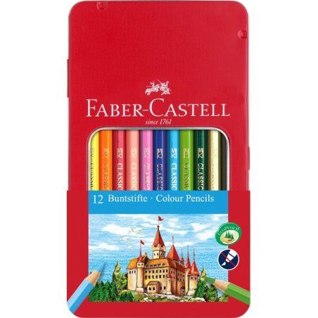 Faber-Castell 115801 colour pencil Blue, Gold, Orange, Pink, Purple, Red, Yellow 1 pc(s)