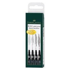 Faber-Castell 167115 stylo fin Multi Noir 4 pièce(s)