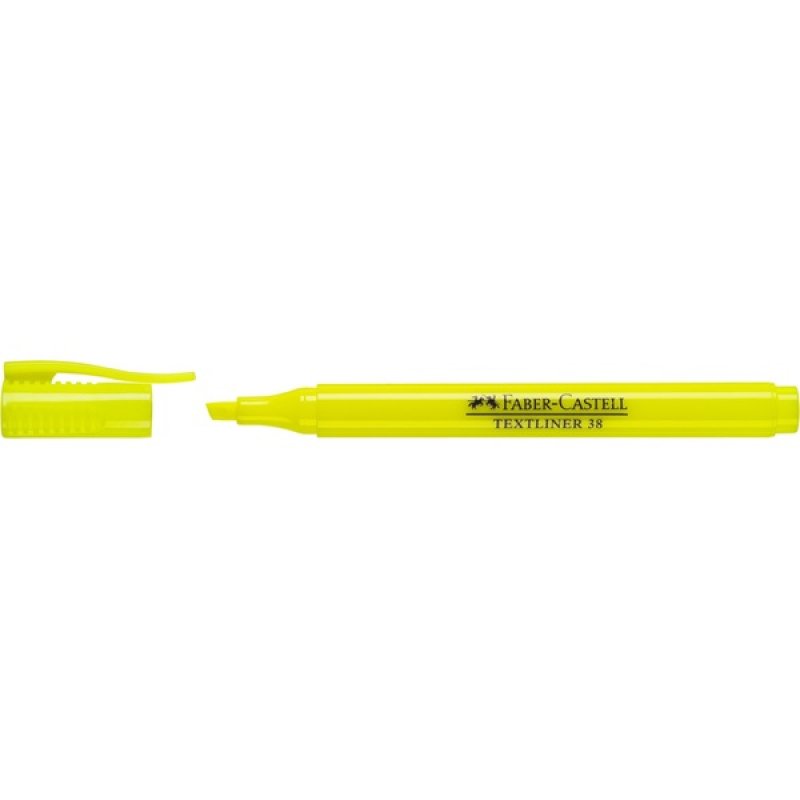 FABER-CASTELL Surligneur TEXTLINER 38, jaune