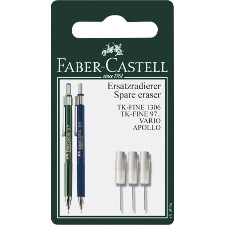 FABER-CASTELL Gomme de rechange pour porte-mines TK-FINE