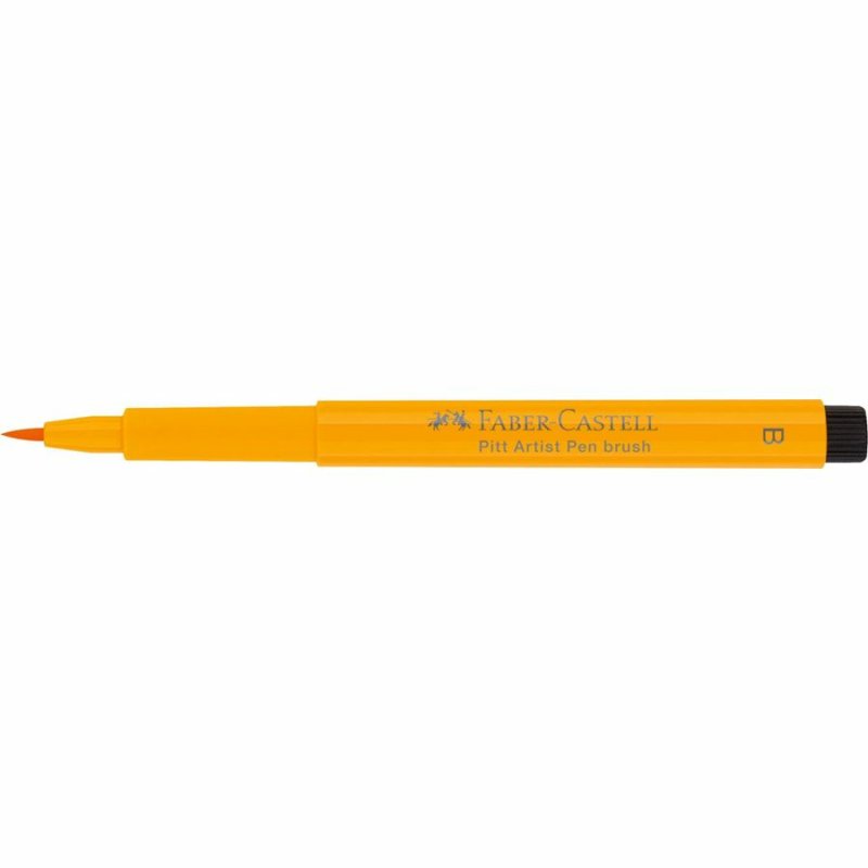 FABER-CASTELL Feutre PITT artist pen, jaune de chrome foncé