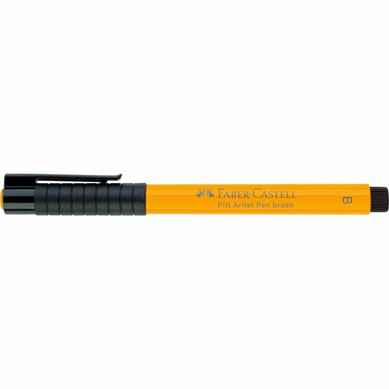 FABER-CASTELL Feutre PITT artist pen, jaune de chrome foncé