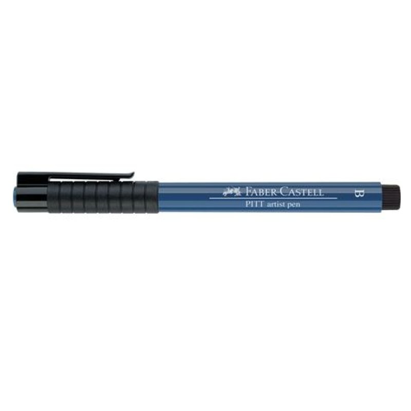 FABER-CASTELL Feutre PITT artist pen, bleu indanthrène