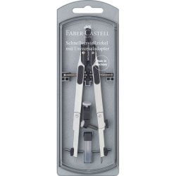 FABER-CASTELL Compas à réglage rapide, argent / noir