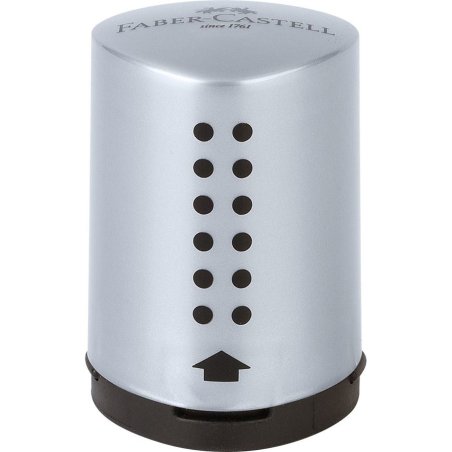 Faber-Castell 183700 pencil sharpener Manual pencil sharpener Black, Silver