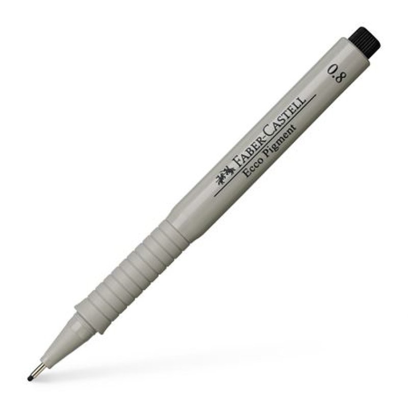 FABER-CASTELL Stylo feutre ECCO PIGMENT 0,8 mm, noir