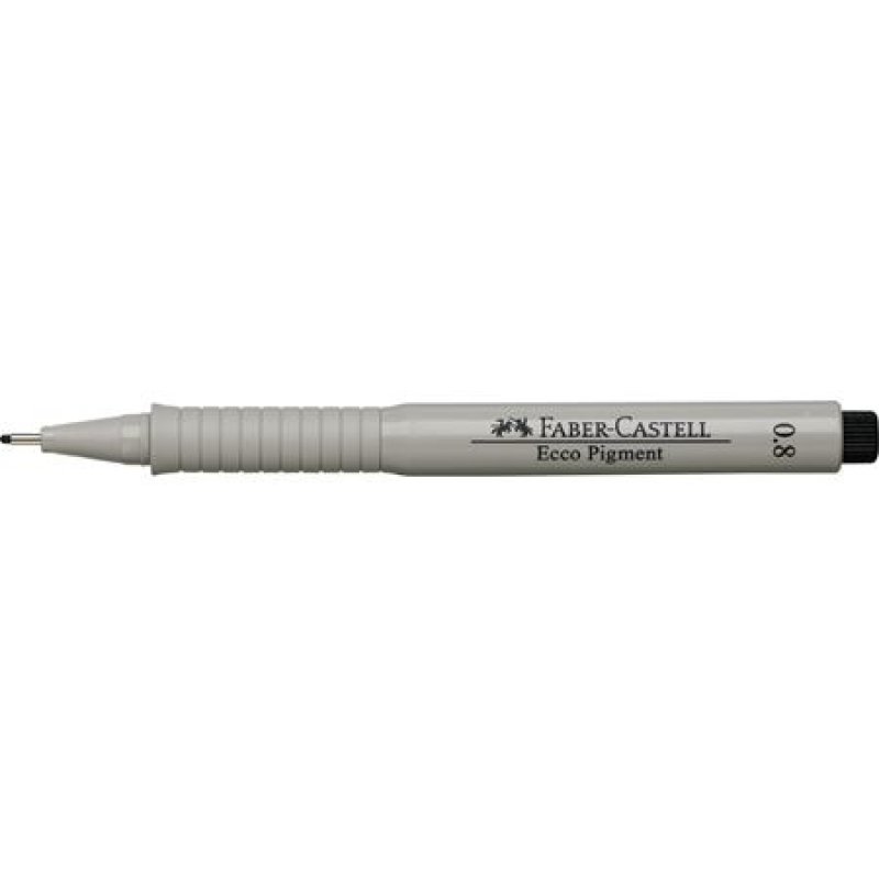 FABER-CASTELL Stylo feutre ECCO PIGMENT 0,8 mm, noir