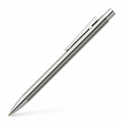 FABER-CASTELL Stylo à bille NEO Slim, acier inox, brillant