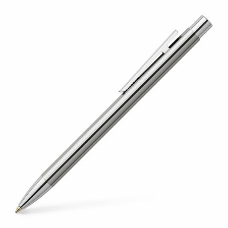 FABER-CASTELL Stylo à bille NEO Slim, acier inox, brillant
