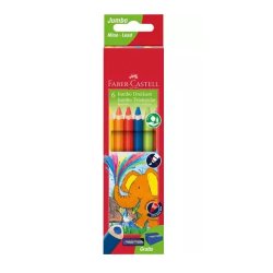 FABER-CASTELL Crayons de couleur triangulaire Jumbo, étui 6