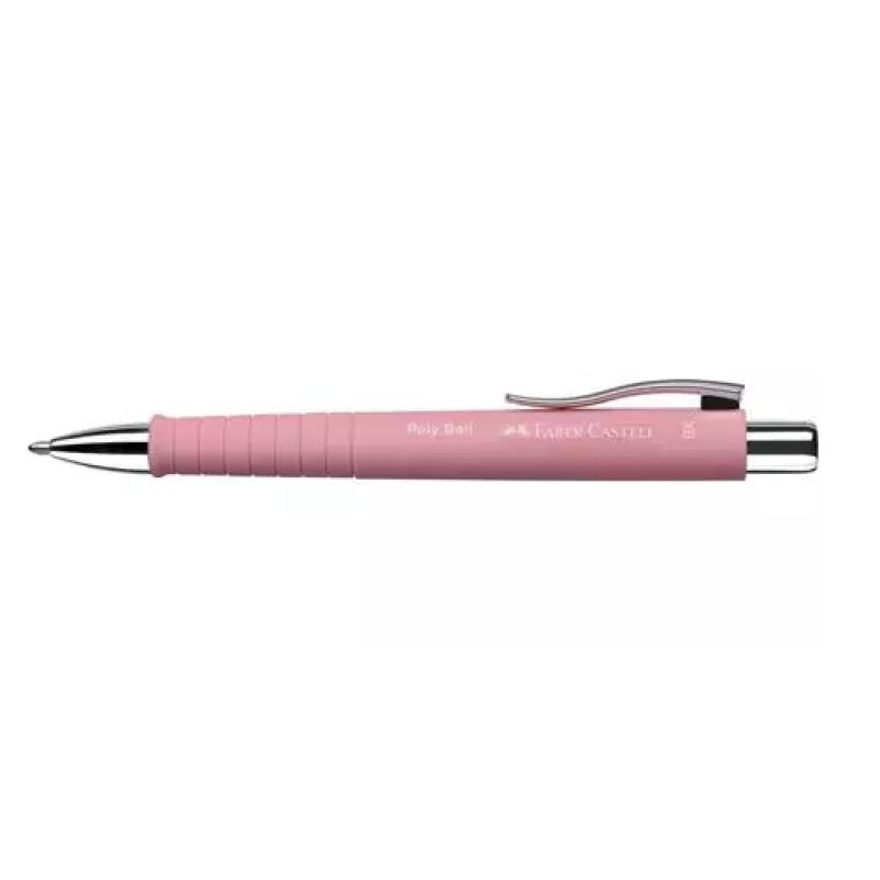 FABER-CASTELL Stylo-bille rétractable POLY BALL XB, rosé
