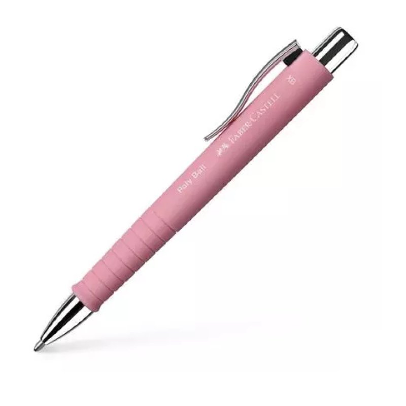 FABER-CASTELL Stylo-bille rétractable POLY BALL XB, rosé