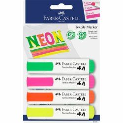 Faber-Castell 159591 marqueur 4 pièce(s) Vert, Orange, Rose, Jaune