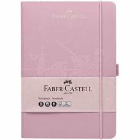 FABER-CASTELL Carnet, A6, quadrillé, rose