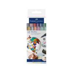 FABER-CASTELL Marqueur Metallics, étui carton de 12