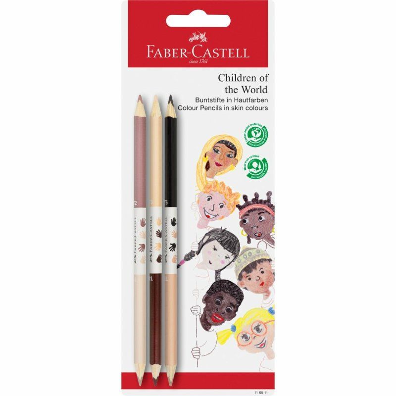 Faber-Castell 116511 colour pencil Assorted colours 3 pc(s)
