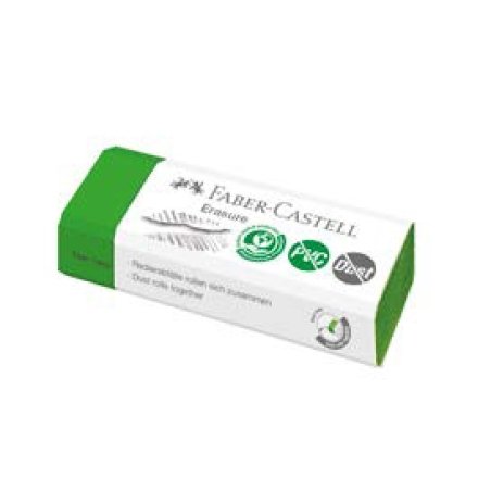 FABER-CASTELL Gomme en plastique Erasure DUST-FREE, vert