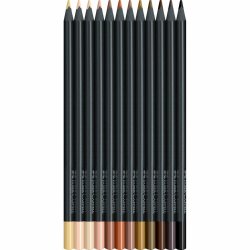 FABER-CASTELL Crayon de couleur triangulaire Black Edition