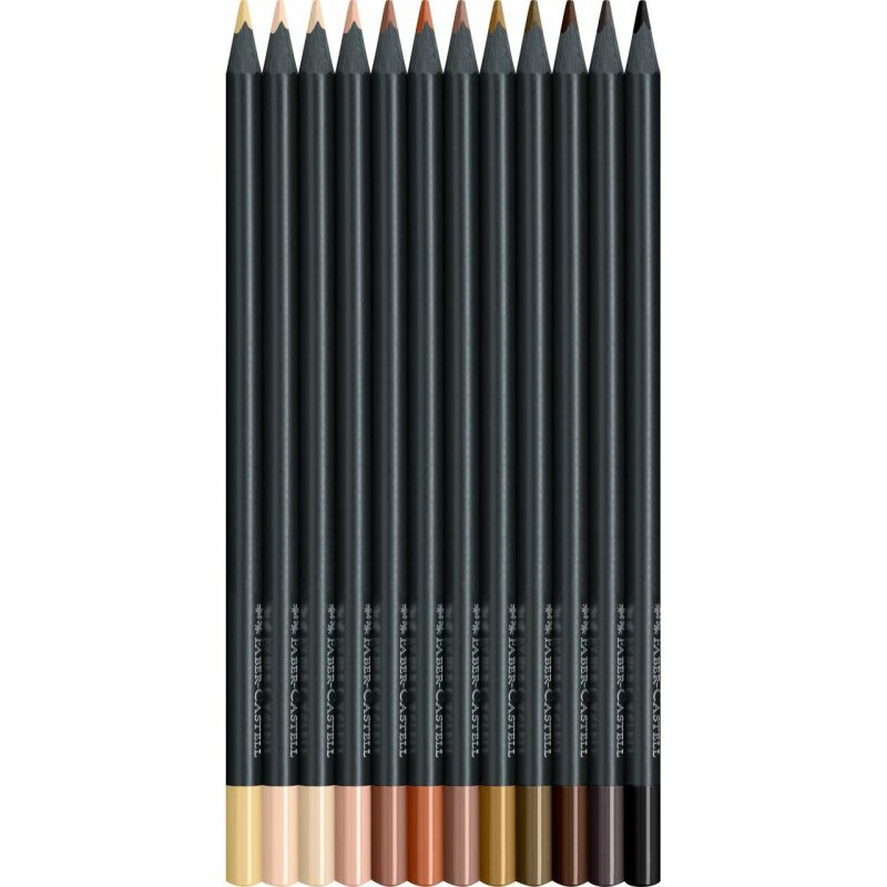 FABER-CASTELL Crayon de couleur triangulaire Black Edition