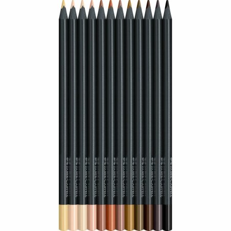 FABER-CASTELL Crayon de couleur triangulaire Black Edition