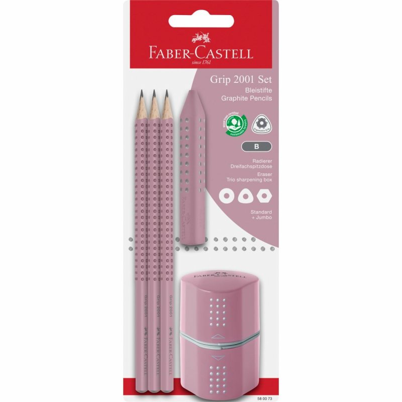 Faber-Castell 580073 crayon graphite B 3 pièce(s)