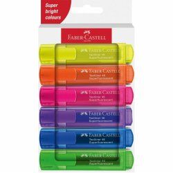 Faber-Castell 254646 marker 6 pc(s) Blue, Green, Orange, Pink, Purple, Yellow