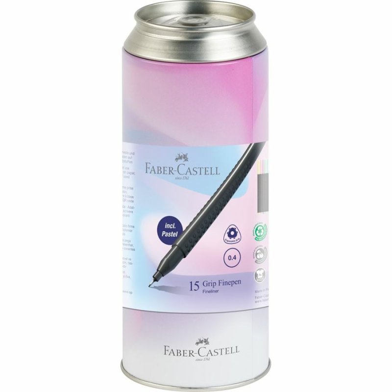 FABER-CASTELL Feutre fin GRIP FINEPEN, boîte de 15