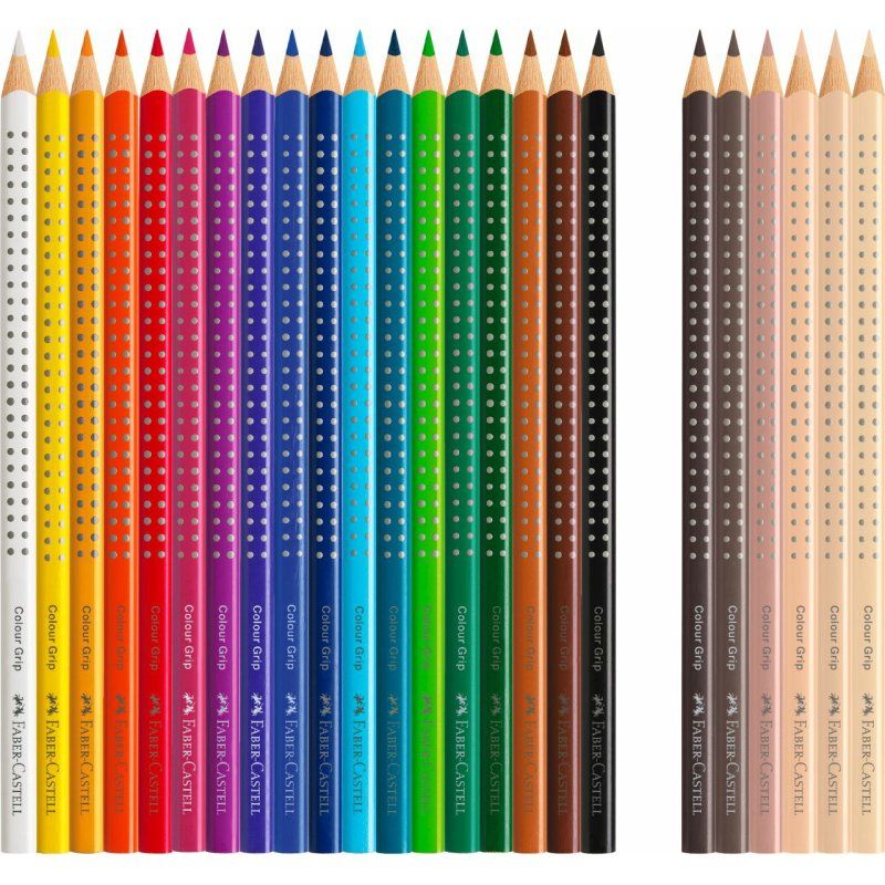 Faber-Castell 112819 crayon de couleur Couleurs assorties 24 pièce(s)