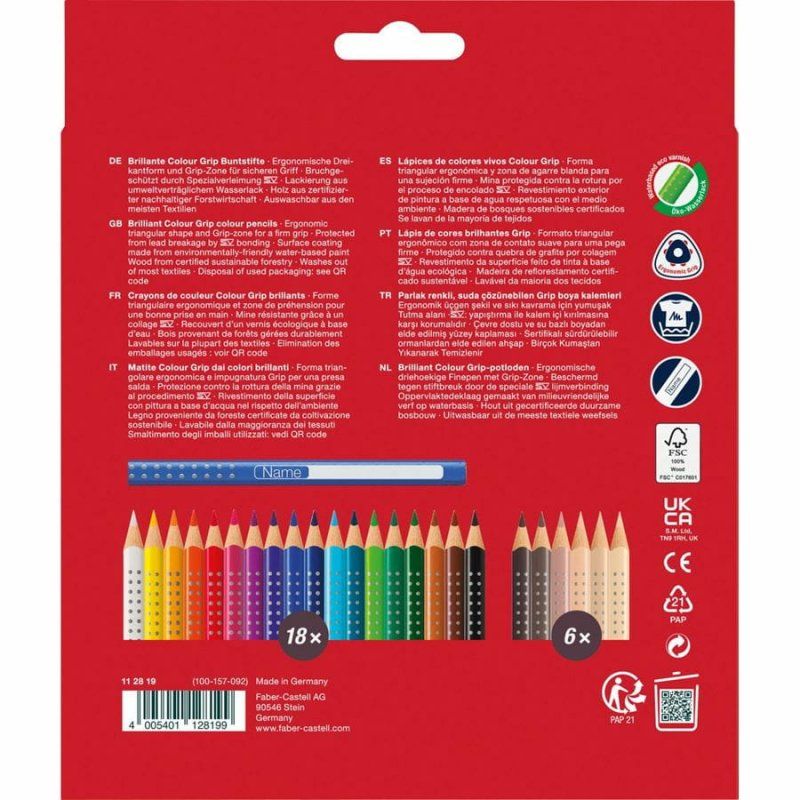 Faber-Castell 112819 colour pencil Assorted colours 24 pc(s)