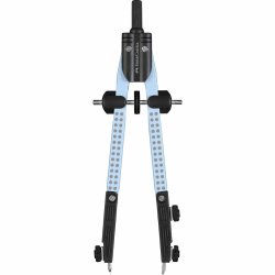 FABER-CASTELL Compas à réglage rapide GRIP, bleu ciel
