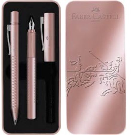 FABER-CASTELL Set d'écriture GRIP 2011, rose