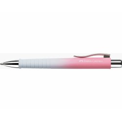 FABER-CASTELL Stylo à bille POLY BALL, blanc / rose