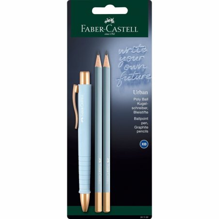FABER-CASTELL Set d'écriture POLY BALL URBAN, bleu ciel