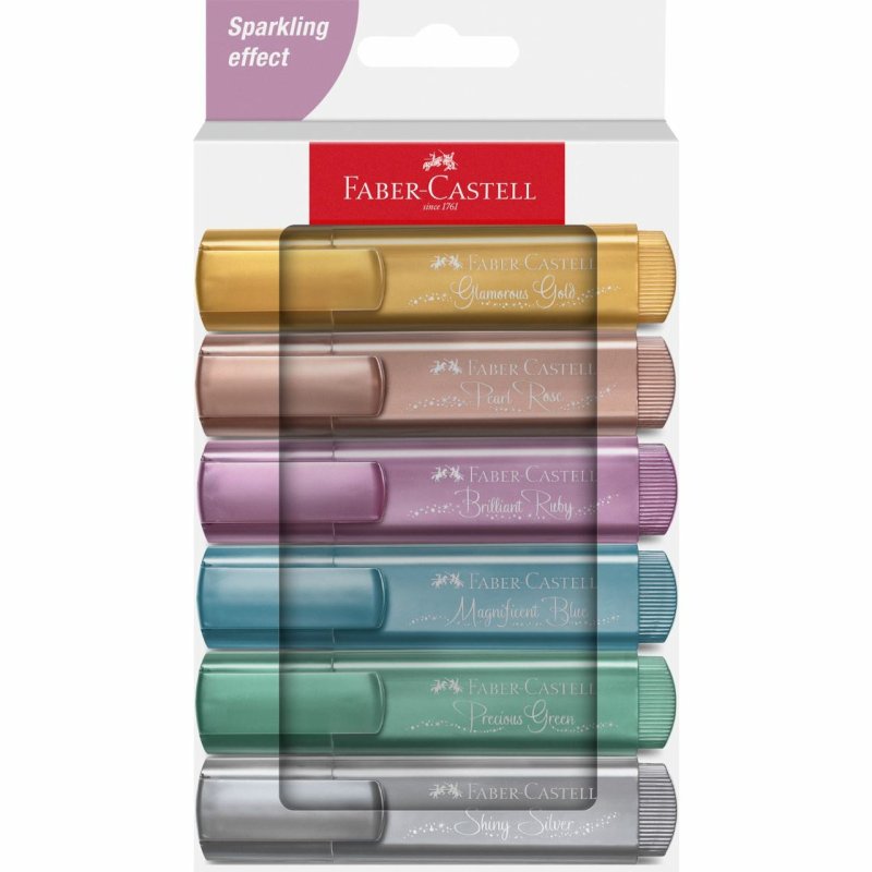 Faber-Castell 254676 marqueur 6 pièce(s) Couleurs assorties